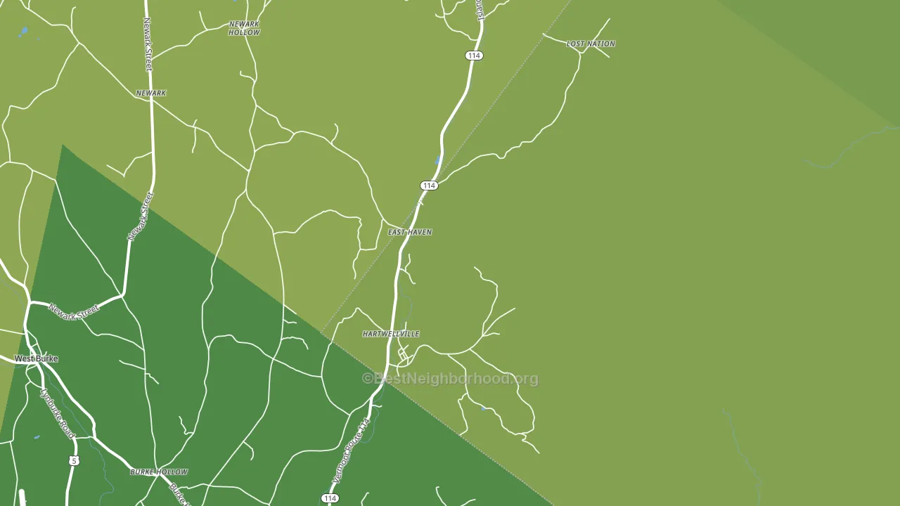 05837, VT block-group voter-turnout map