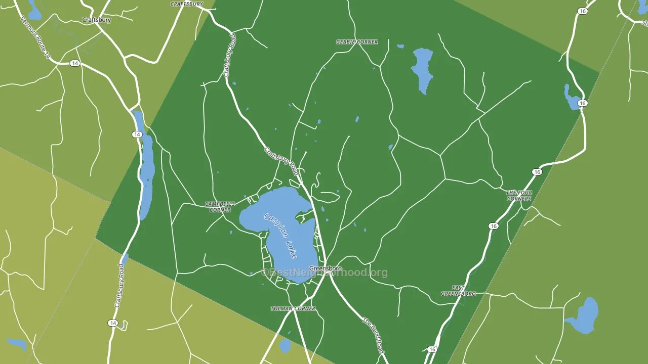 05841, VT block-group voter-turnout map
