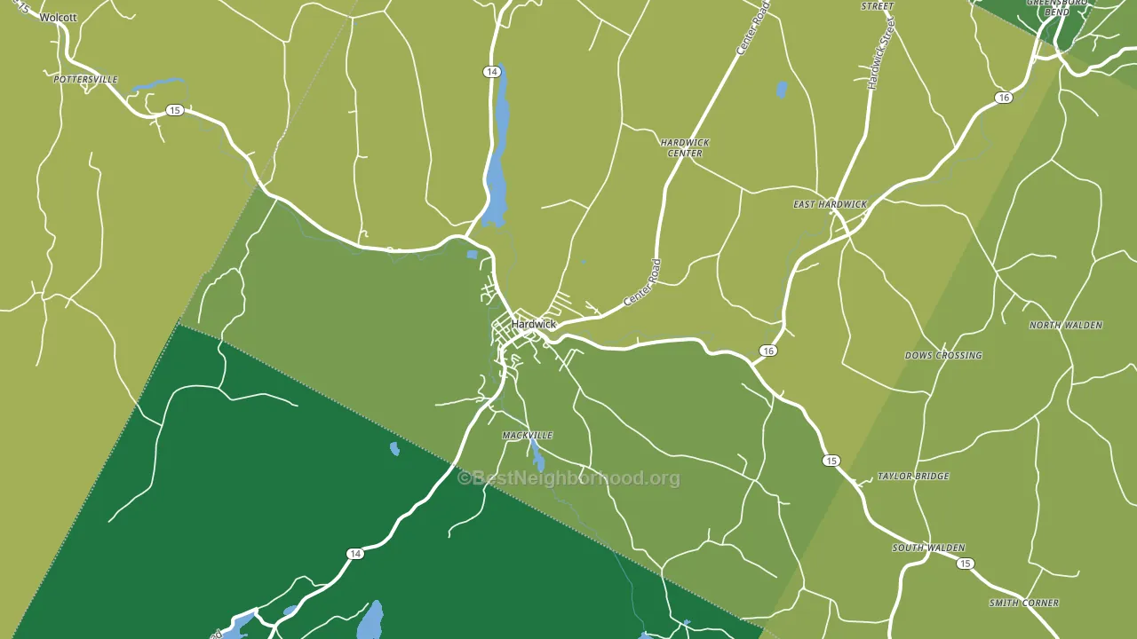 05843, VT block-group voter-turnout map