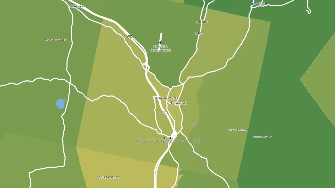 05851, VT block-group voter-turnout map