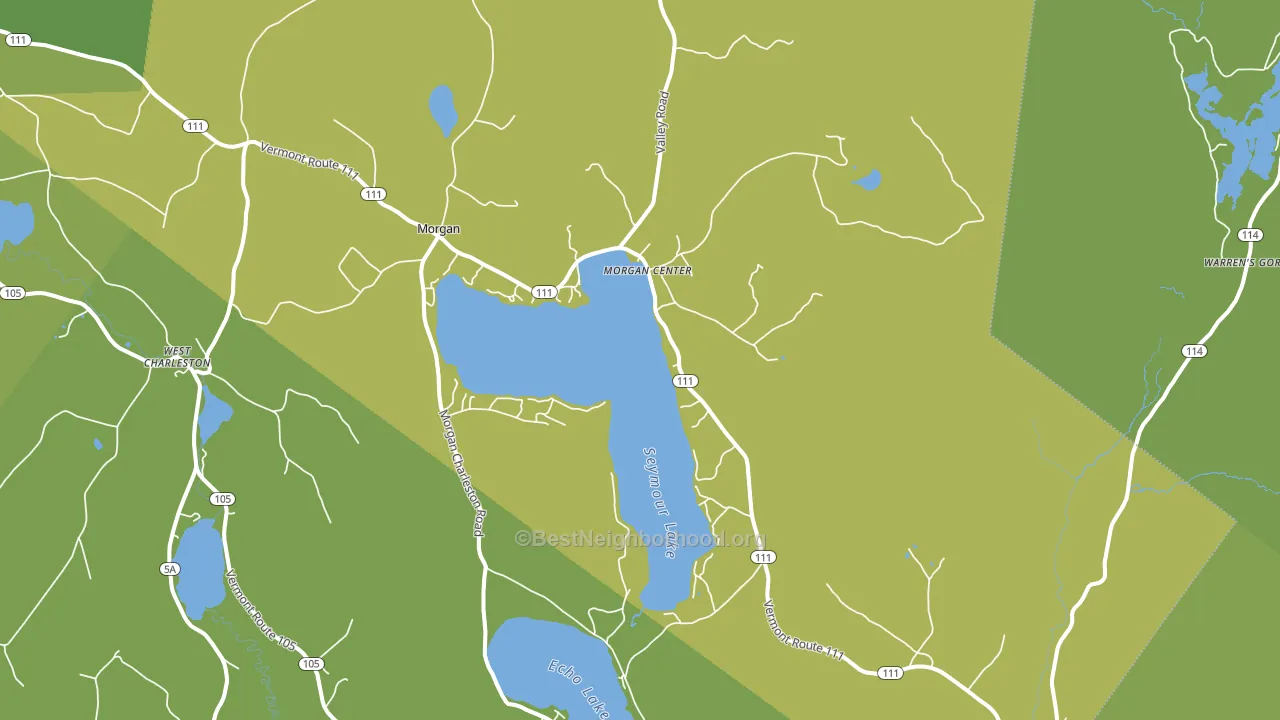 05853, VT block-group voter-turnout map