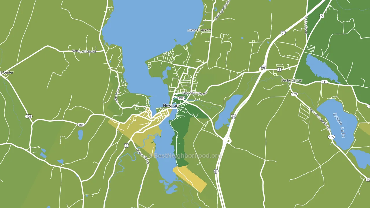 05855, VT block-group voter-turnout map