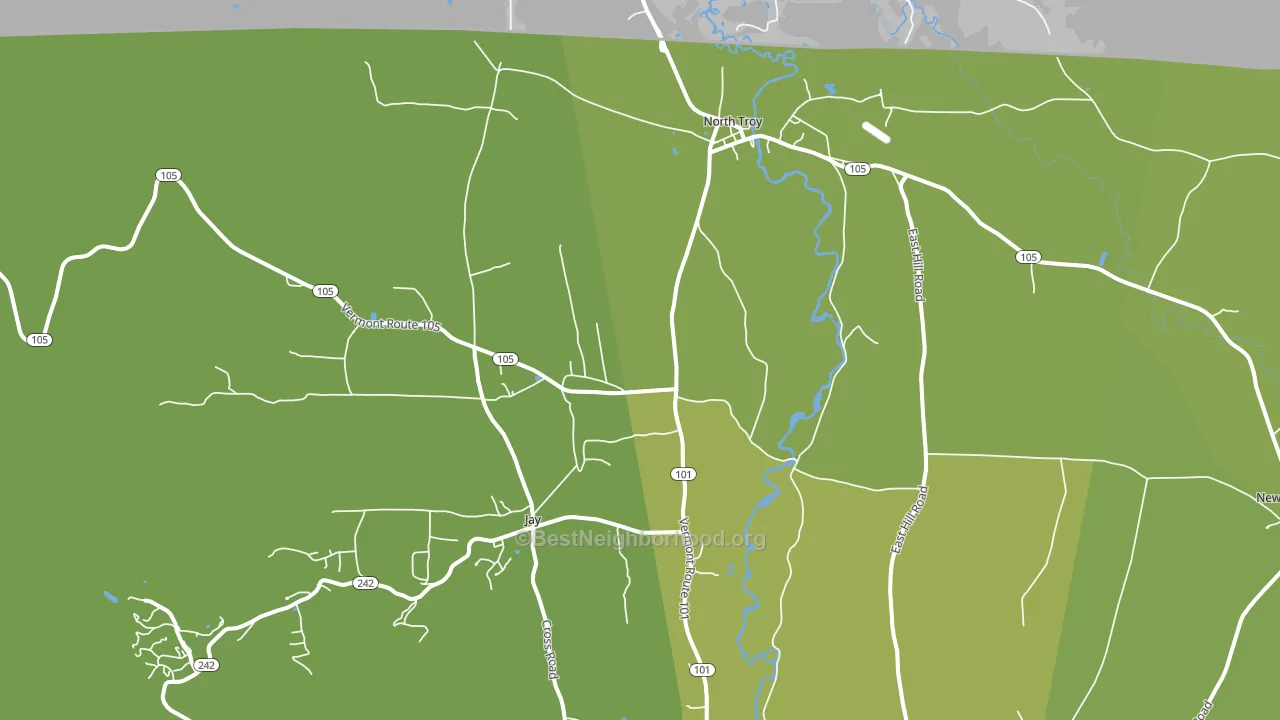 05859, VT block-group voter-turnout map