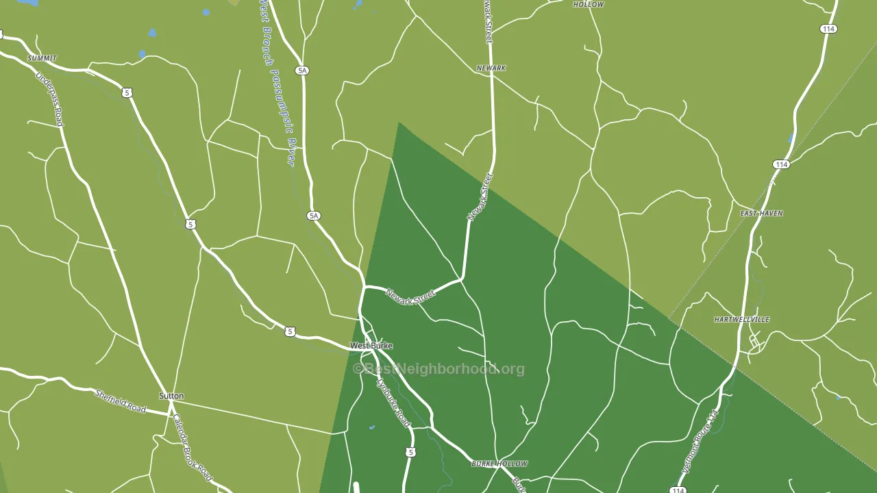 05871, VT block-group voter-turnout map