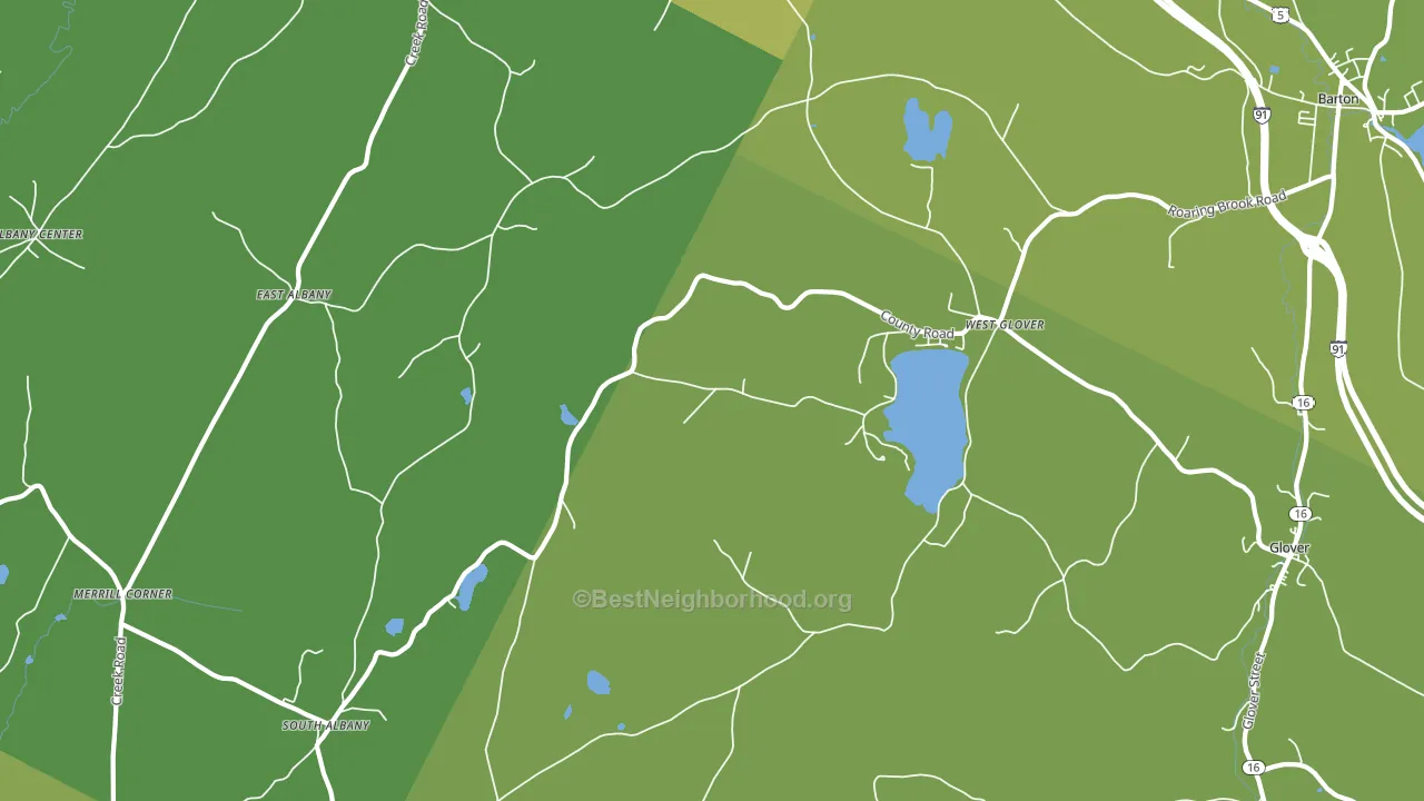 05875, VT block-group voter-turnout map