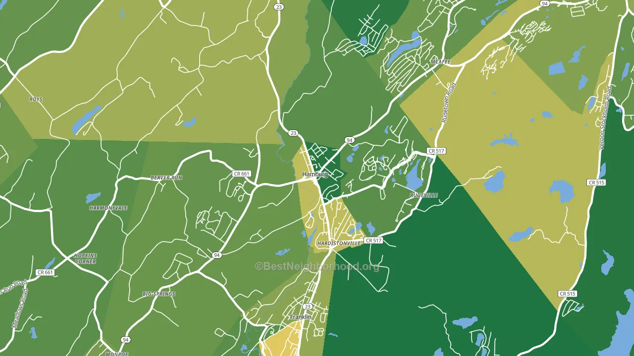 07419, NJ block-group voter-turnout map