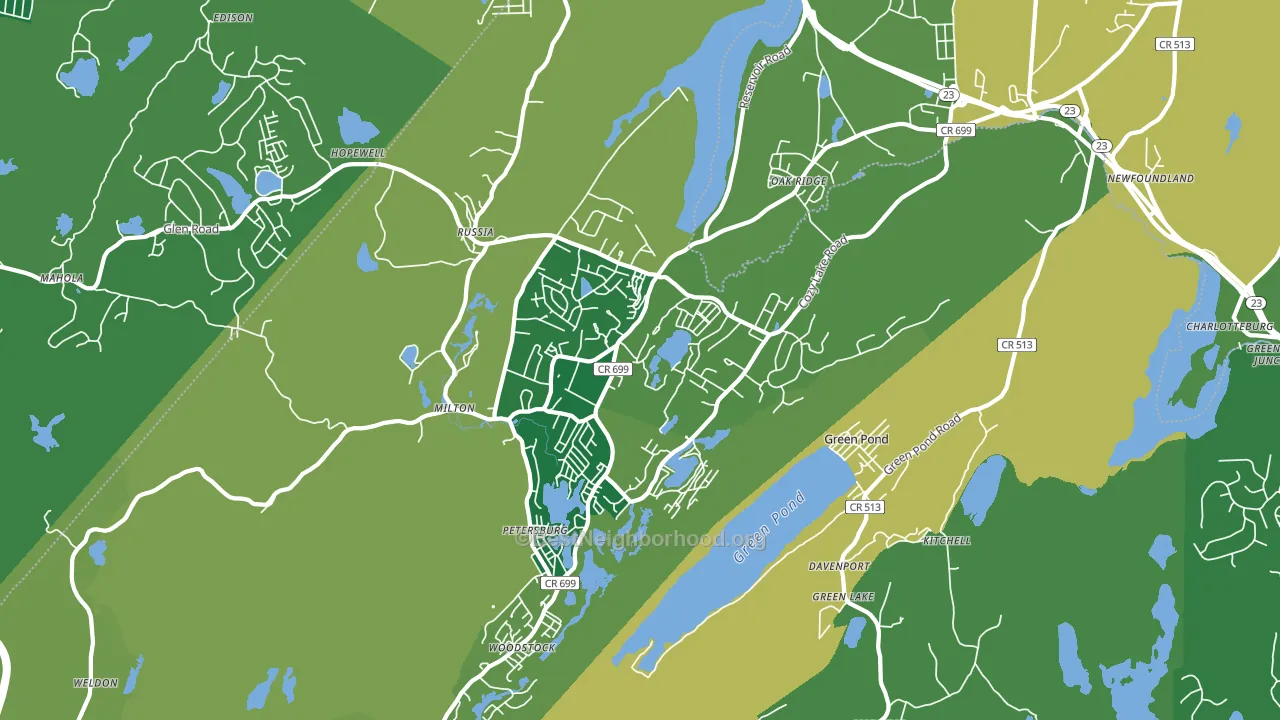 07438, NJ block-group voter-turnout map