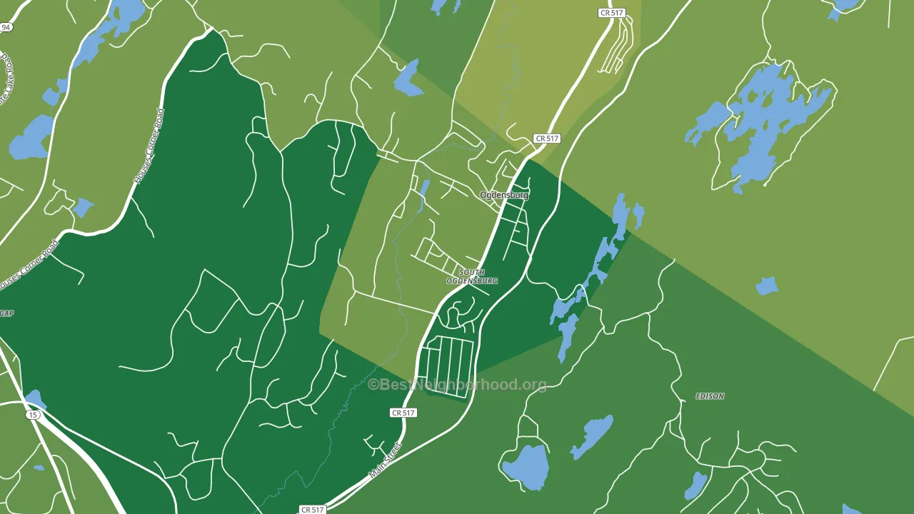 07439, NJ block-group voter-turnout map