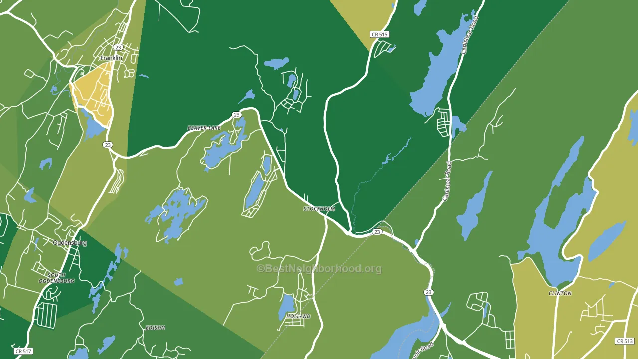07460, NJ block-group voter-turnout map