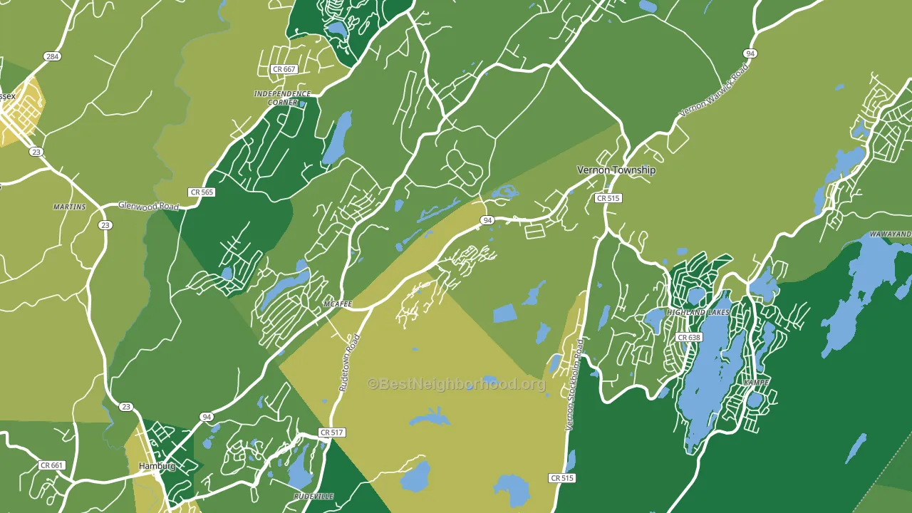 07462, NJ block-group voter-turnout map