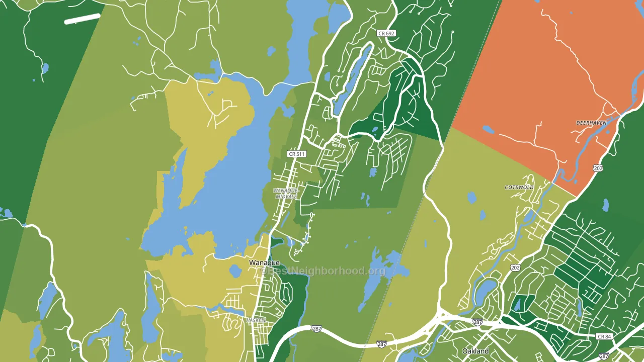 07465, NJ block-group voter-turnout map