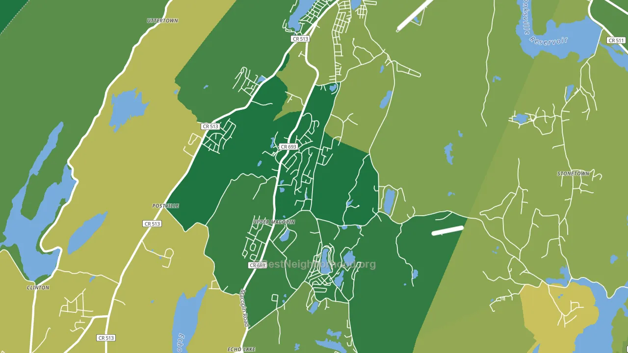 07480, NJ block-group voter-turnout map