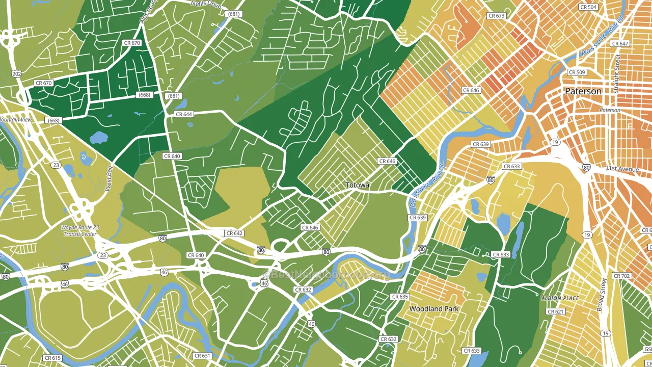 07512, NJ block-group voter-turnout map