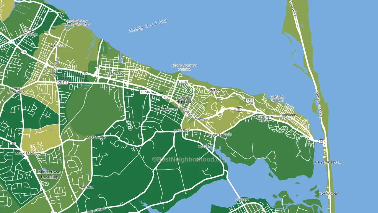 07716, NJ block-group voter-turnout map
