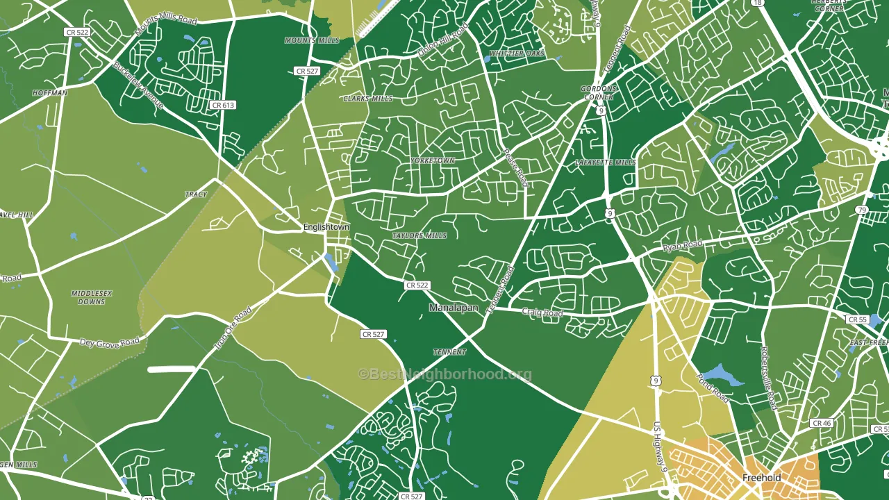 07726, NJ block-group voter-turnout map