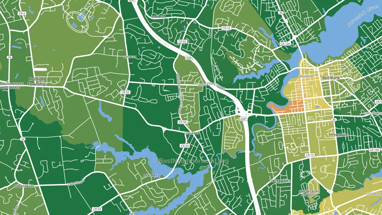 07738, NJ block-group voter-turnout map