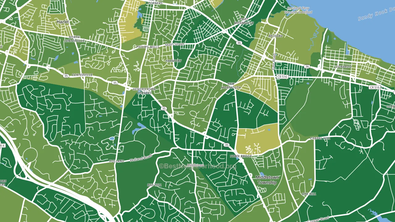 07748, NJ block-group voter-turnout map