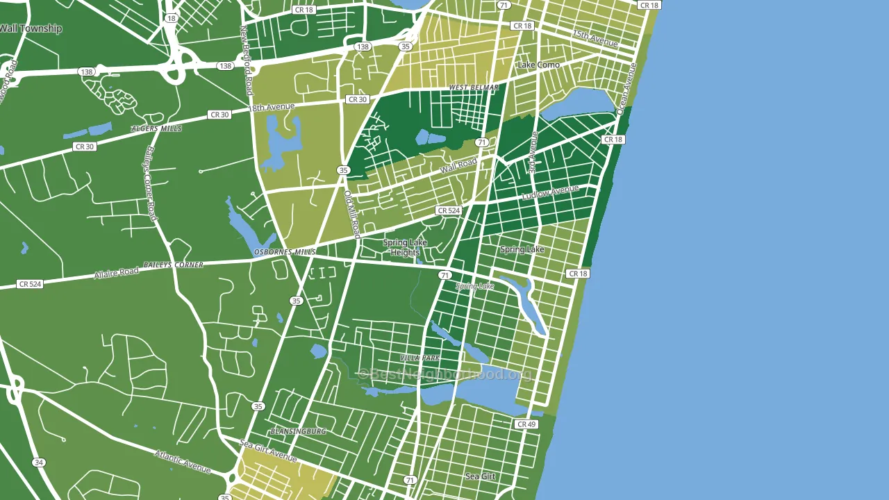 07762, NJ block-group voter-turnout map