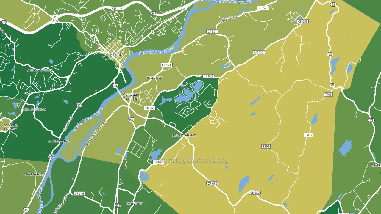07827, NJ block-group voter-turnout map