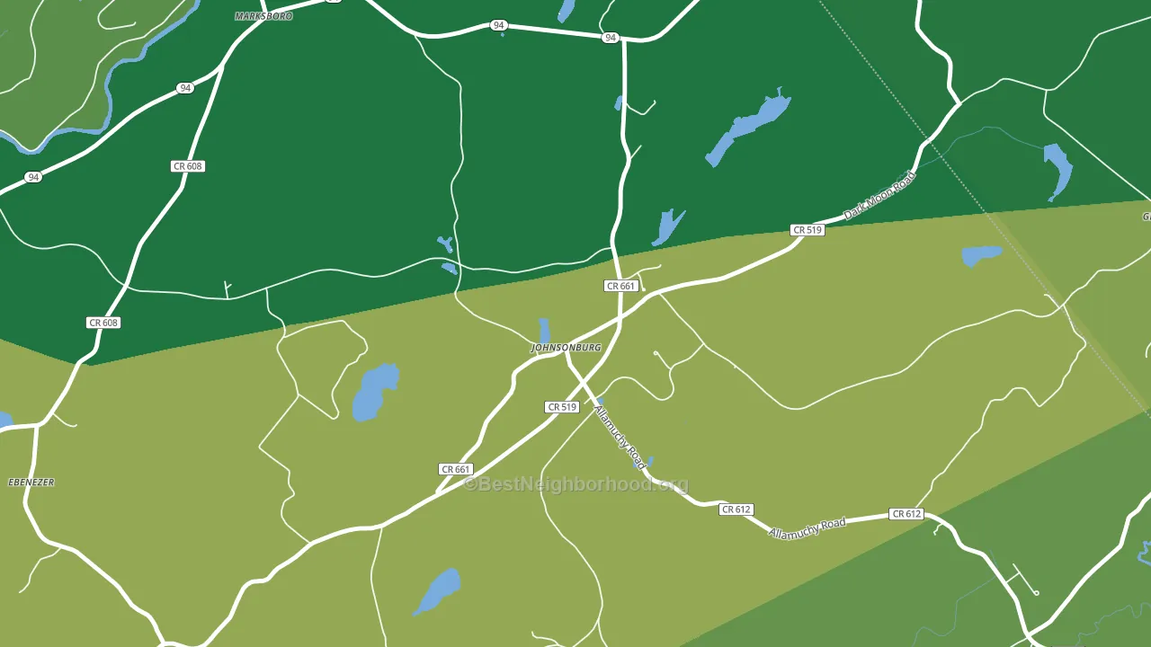 07846, NJ block-group voter-turnout map