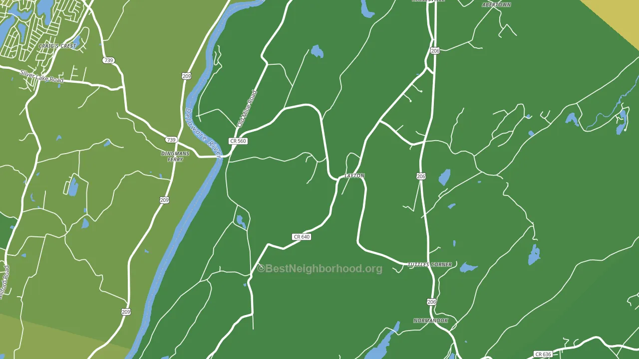 07851, NJ block-group voter-turnout map