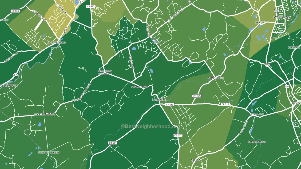 07853, NJ block-group voter-turnout map