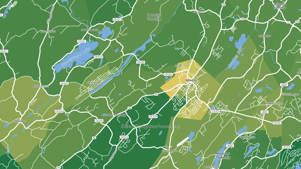 07860, NJ block-group voter-turnout map