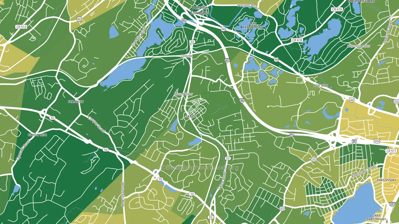 07878, NJ block-group voter-turnout map