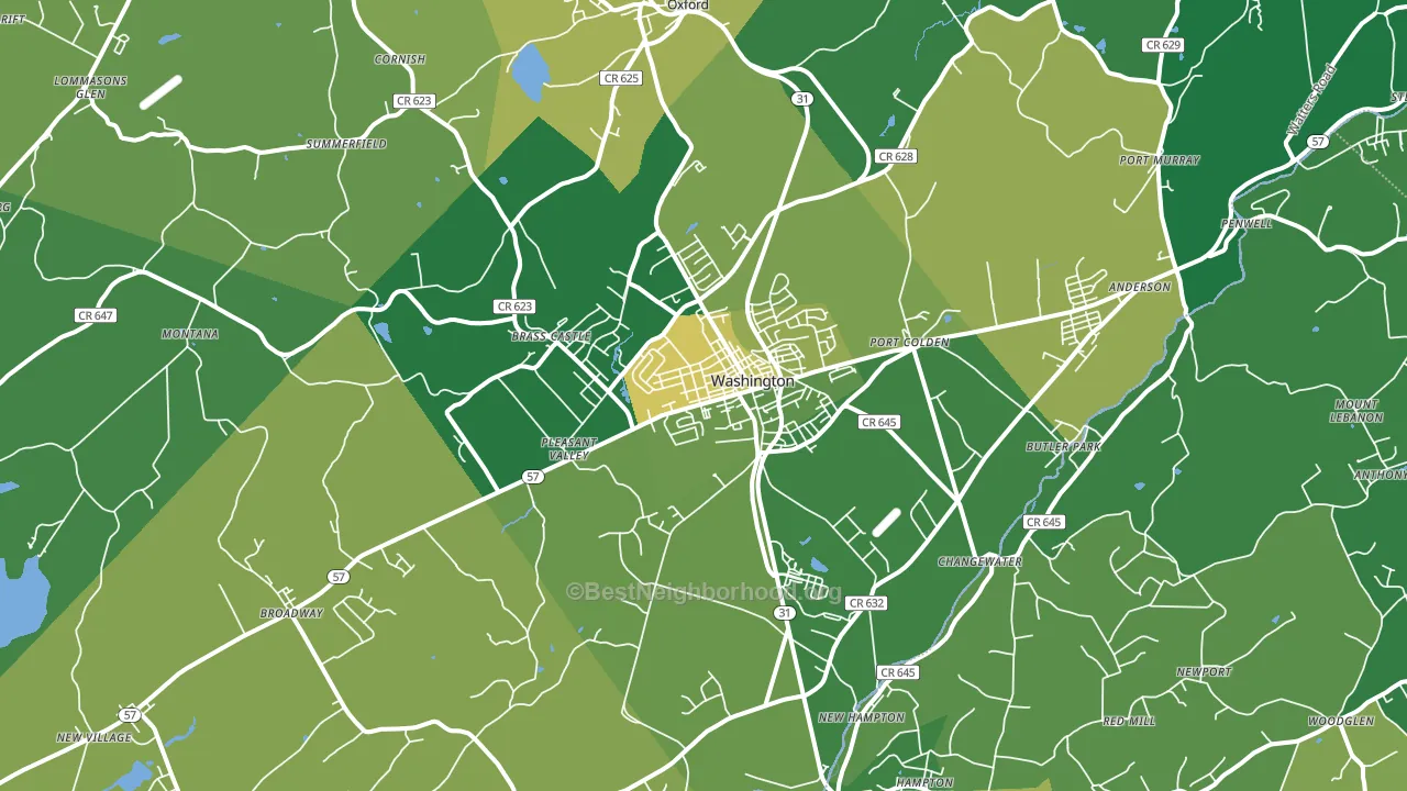 07882, NJ block-group voter-turnout map