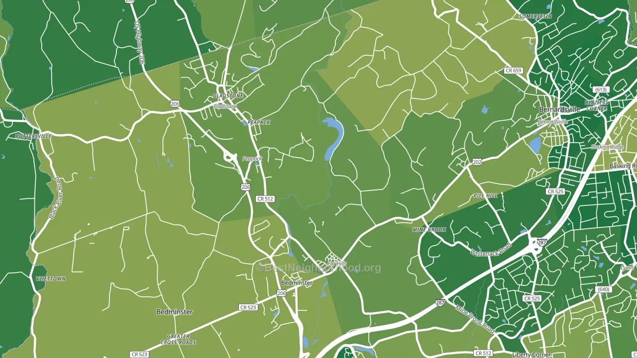 07931, NJ block-group voter-turnout map