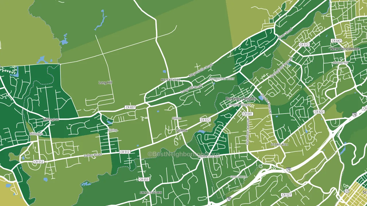07933, NJ block-group voter-turnout map
