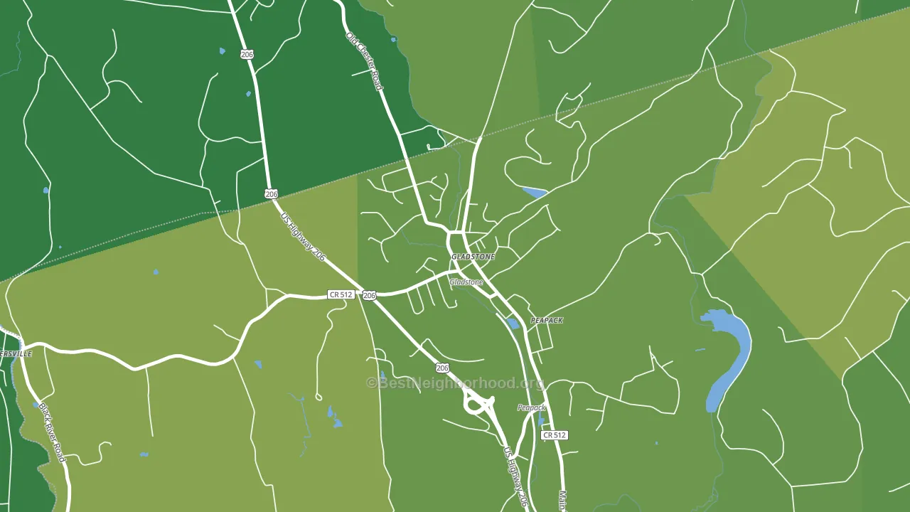 07934, NJ block-group voter-turnout map