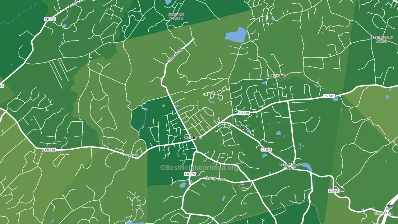 07945, NJ block-group voter-turnout map
