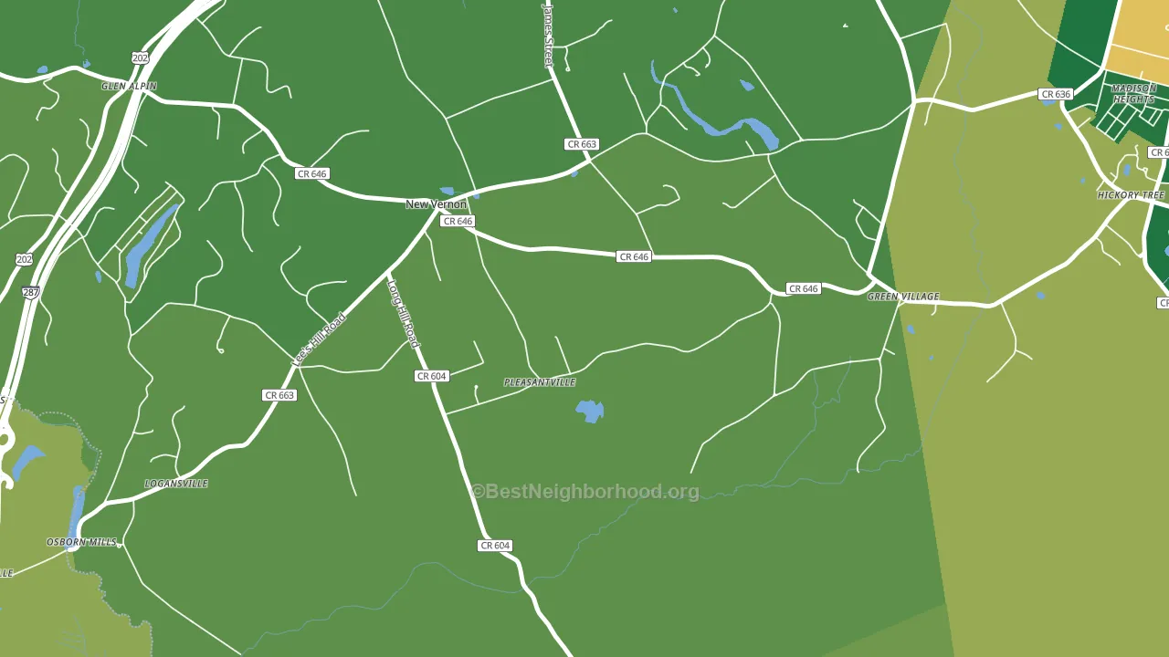 07976, NJ block-group voter-turnout map