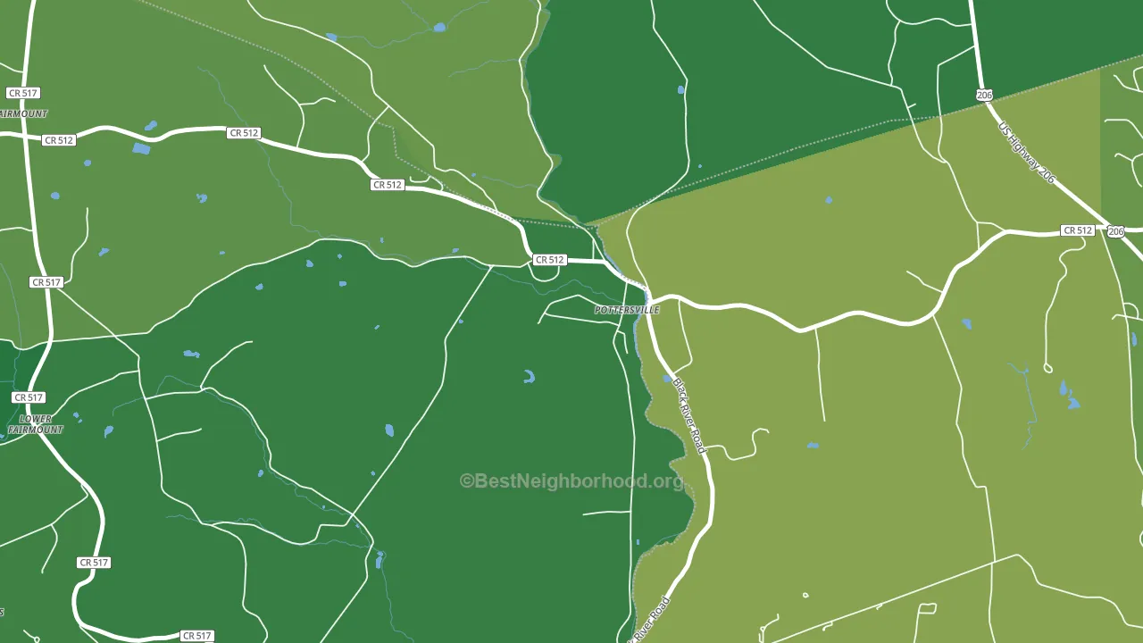 07979, NJ block-group voter-turnout map