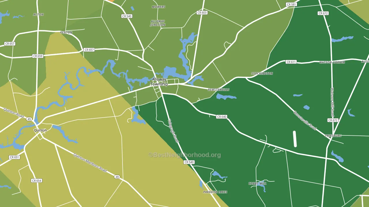 08001, NJ block-group voter-turnout map
