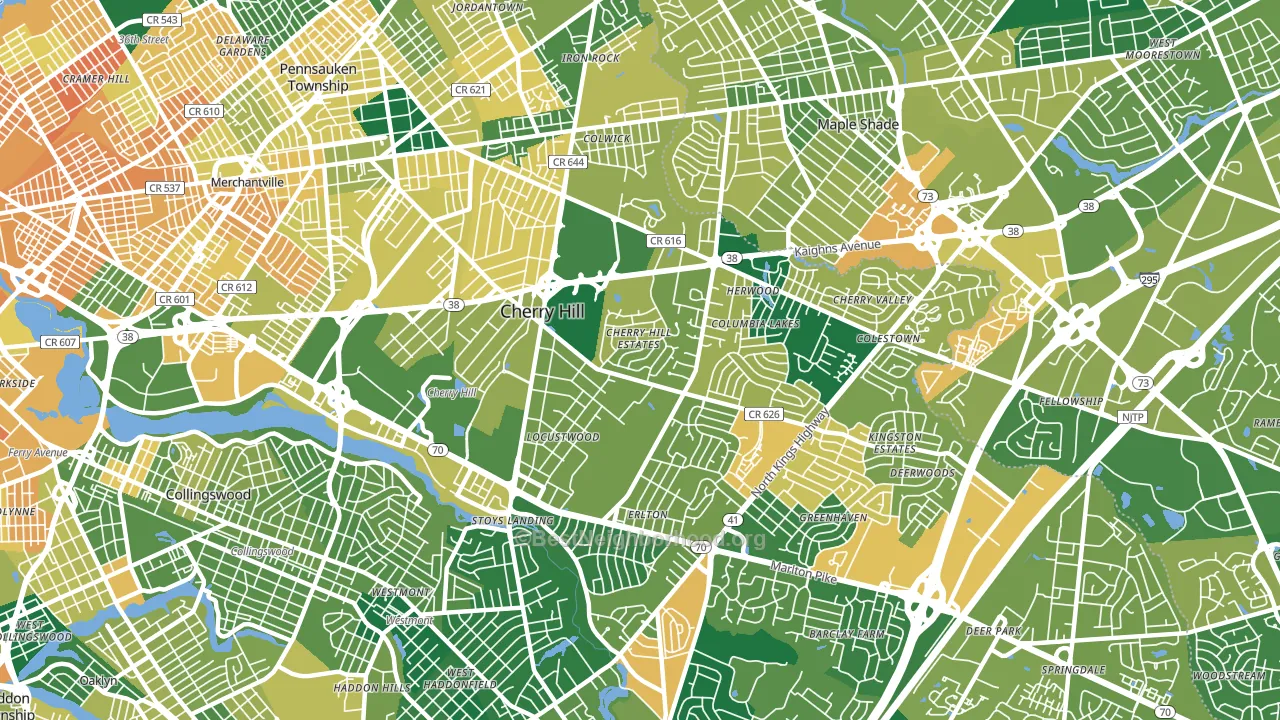08002, NJ block-group voter-turnout map