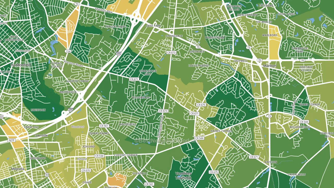 08003, NJ block-group voter-turnout map