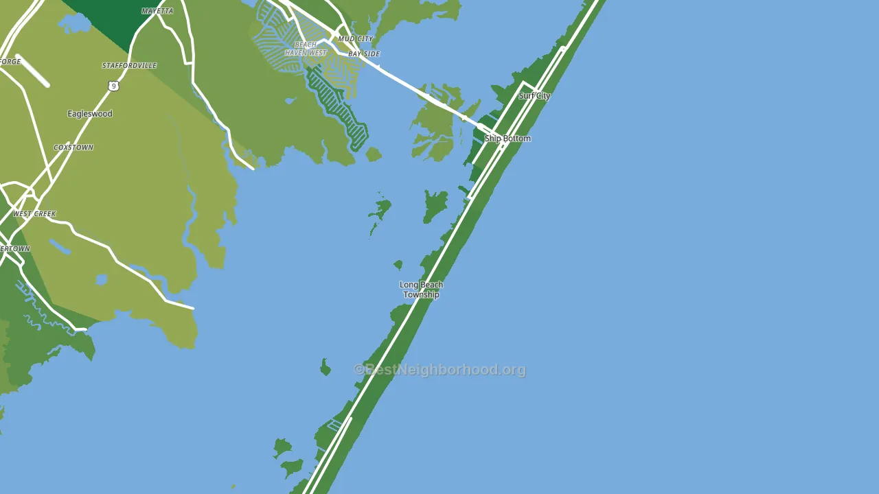 08008, NJ block-group voter-turnout map