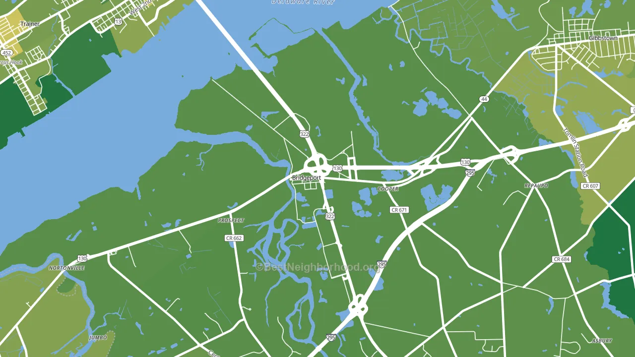 08014, NJ block-group voter-turnout map