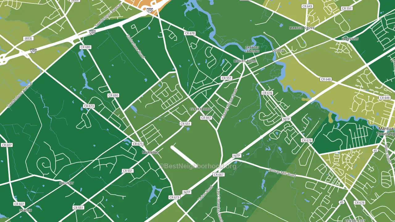 08020, NJ block-group voter-turnout map