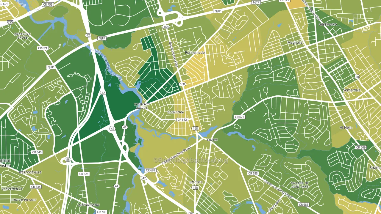 08029, NJ block-group voter-turnout map