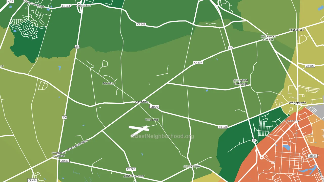 08041, NJ block-group voter-turnout map