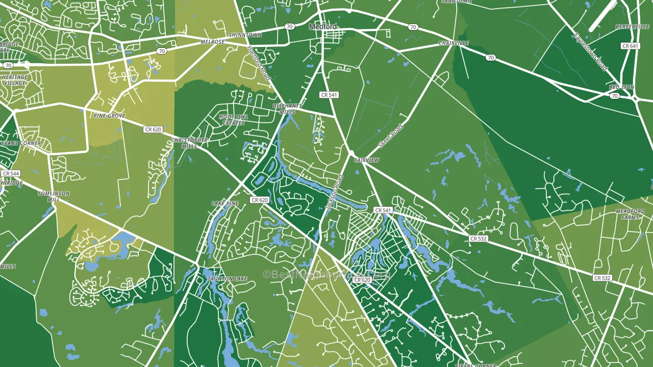08055, NJ block-group voter-turnout map