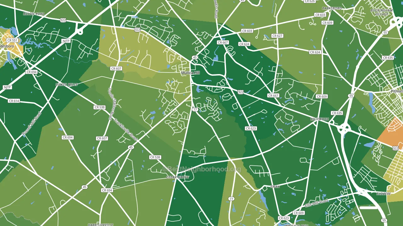 08062, NJ block-group voter-turnout map