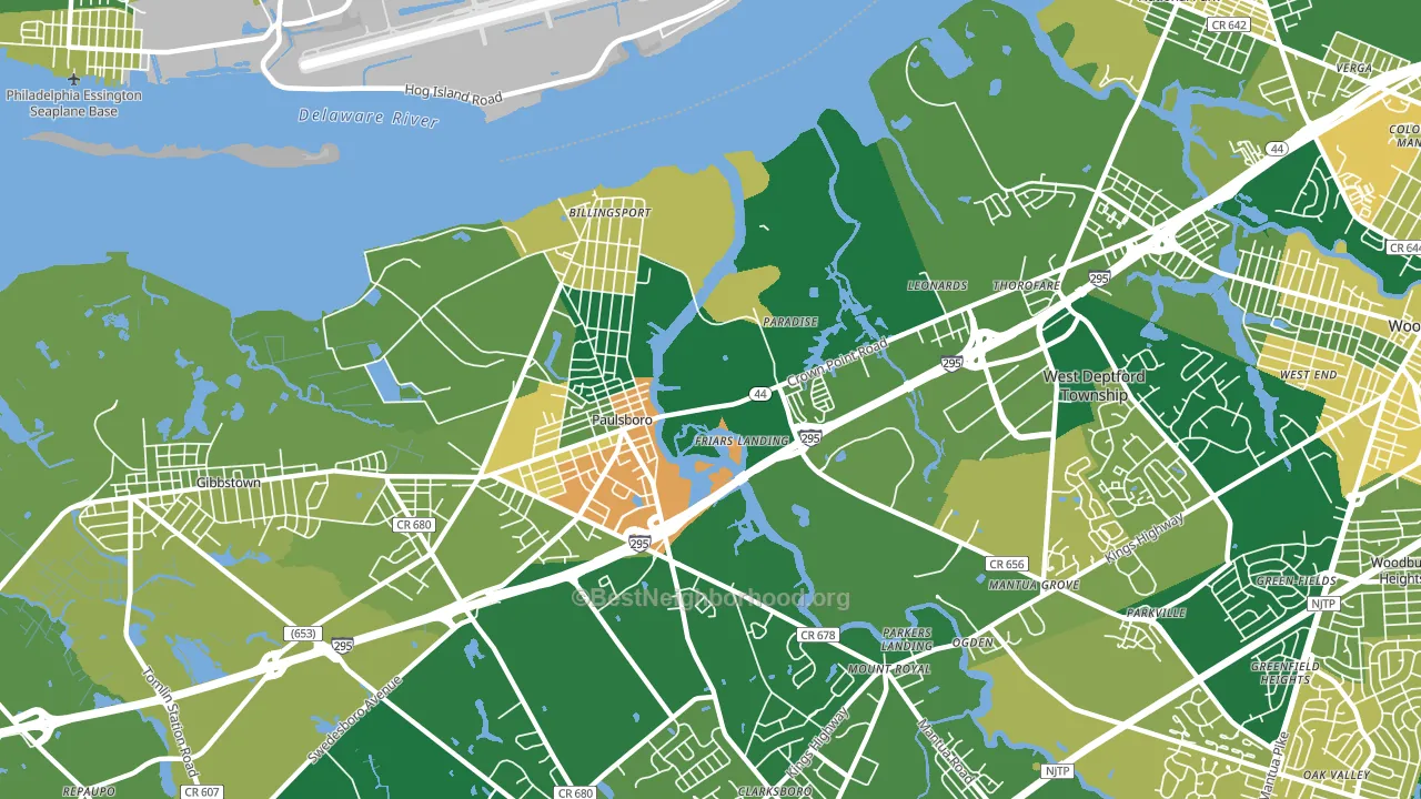 08066, NJ block-group voter-turnout map