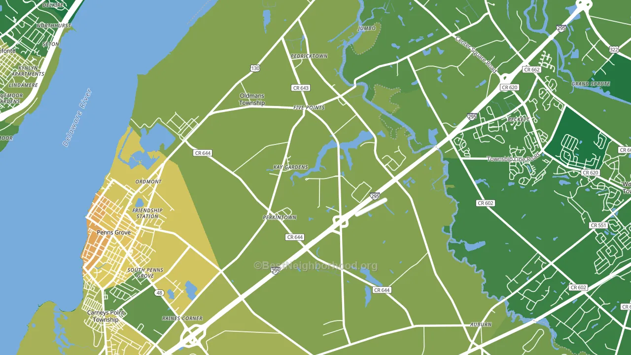 08067, NJ block-group voter-turnout map
