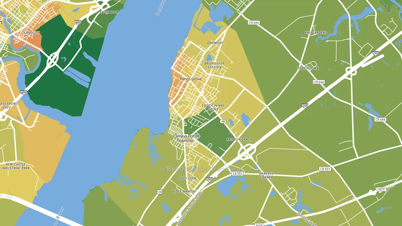 08069, NJ block-group voter-turnout map