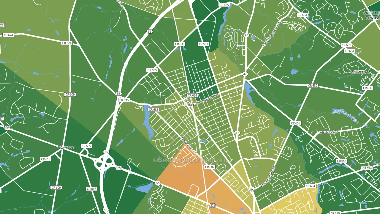 08071, NJ block-group voter-turnout map