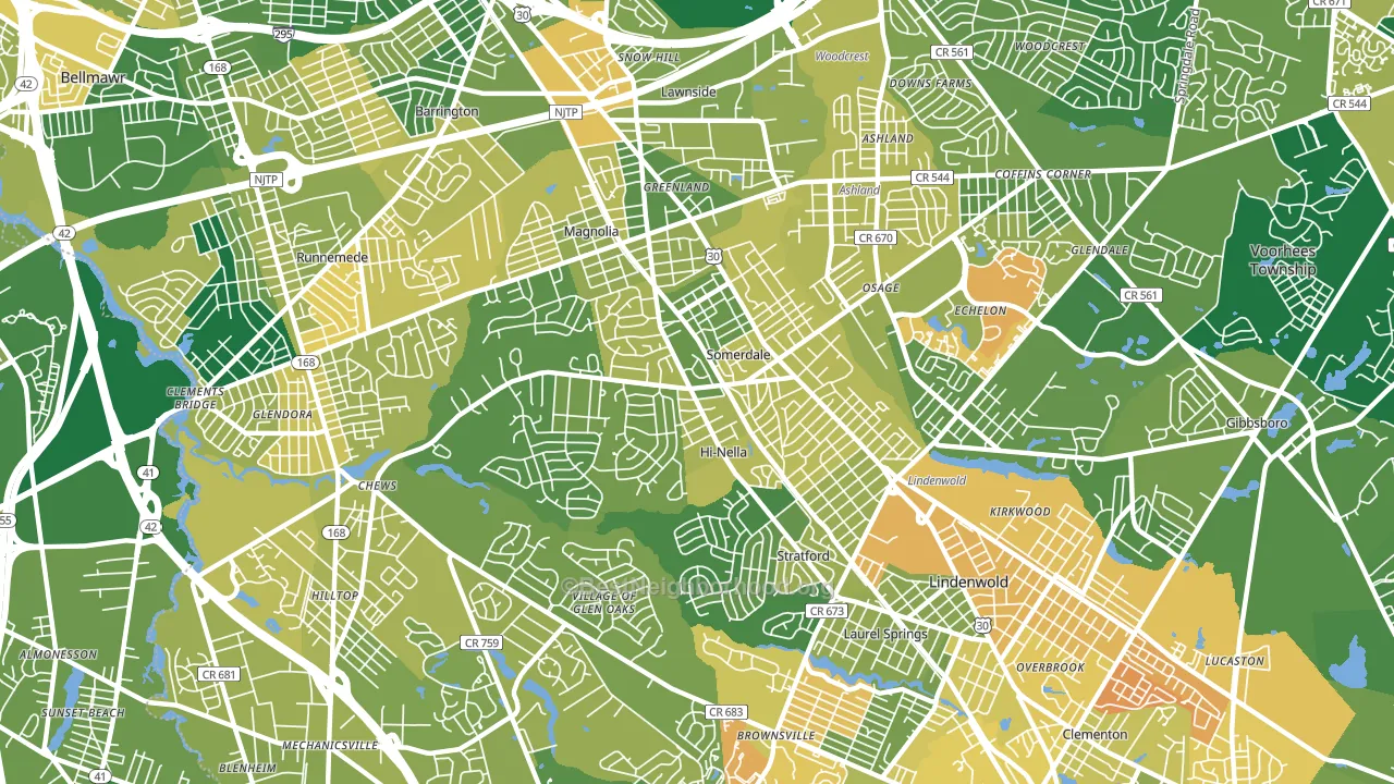 08083, NJ block-group voter-turnout map